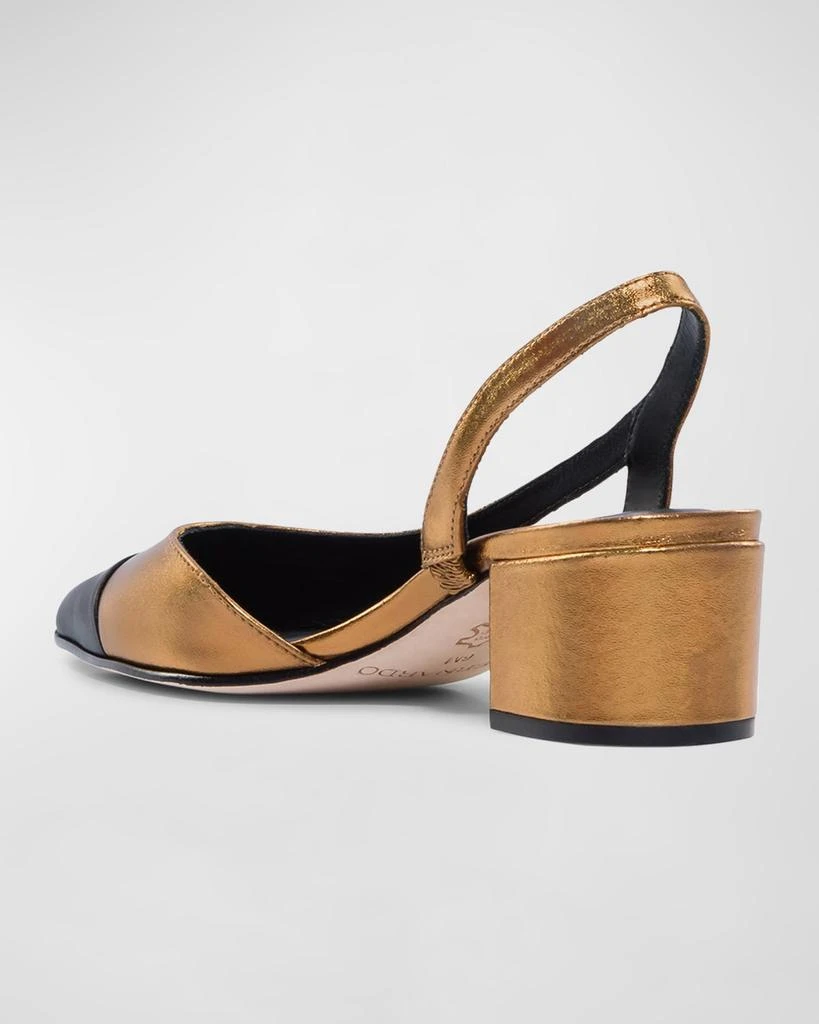 Bernardo Monroe Cap-Toe Slingback Pumps 3