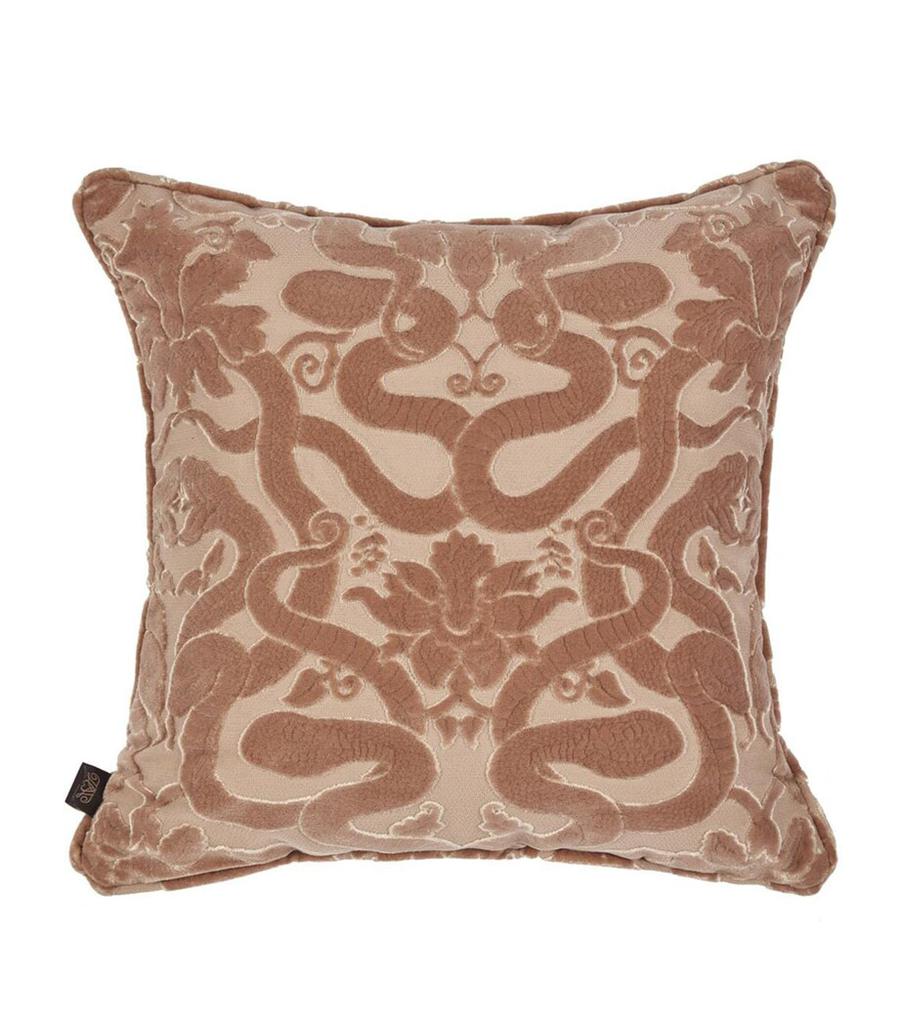 House of Hackney Medium Cut-Velvet Anaconda Cushion (45cm x 45cm)