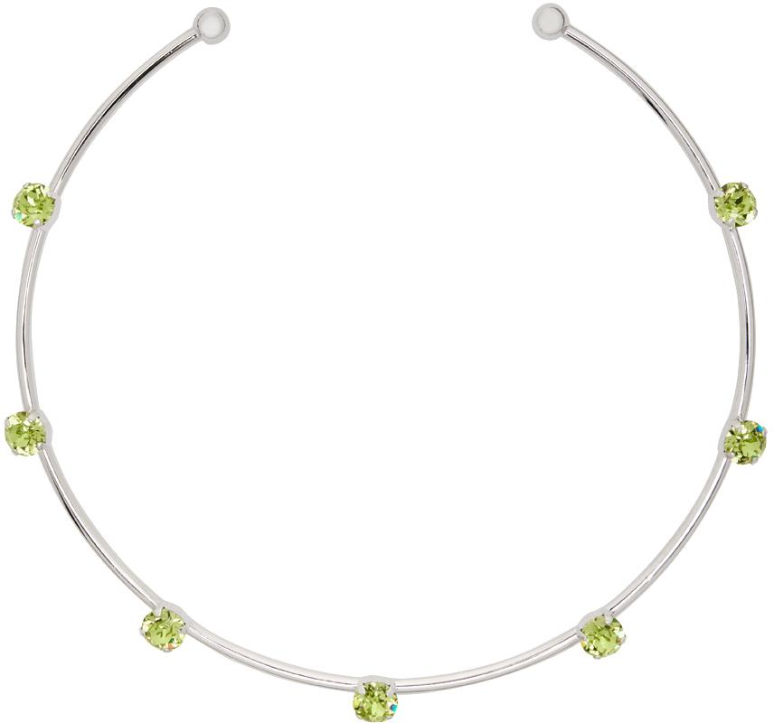 Justine Clenquet White & Silver Betsy パールチョーカー Justine Clenquet White & Silver Betsy Choker Justine Clenquet