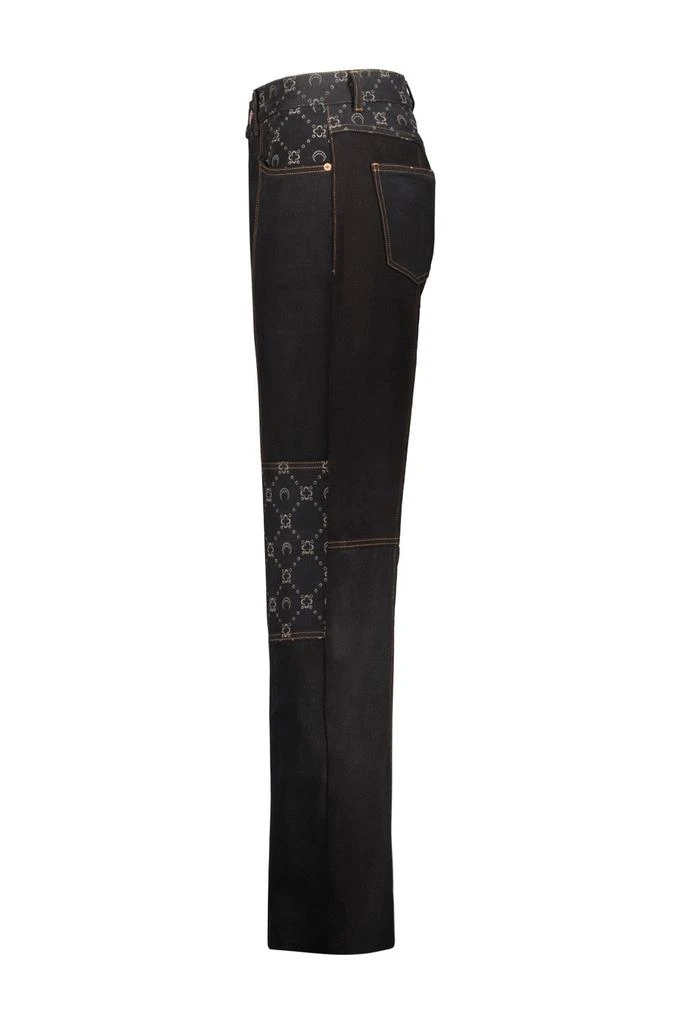 MARINE SERRE Marine Serre Wide-Leg Patchwork Jeans 3