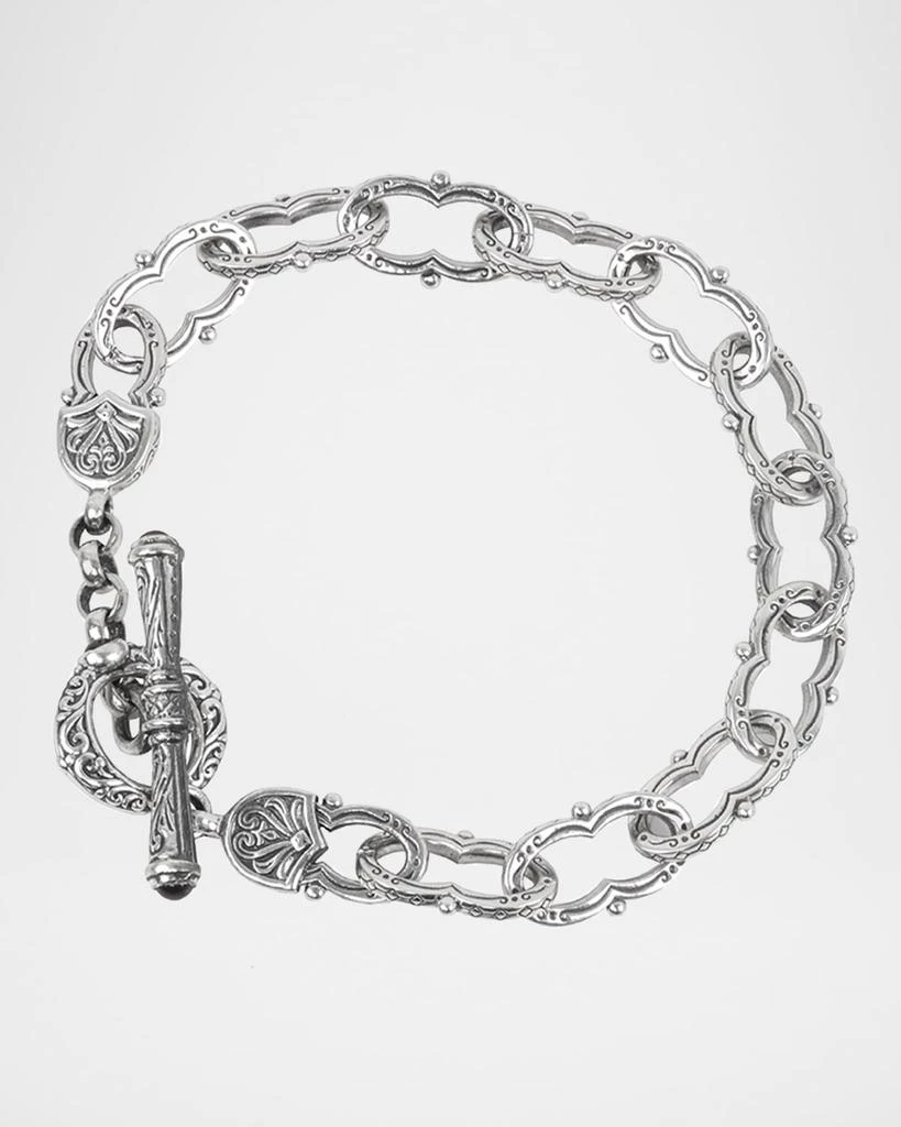 Konstantino Kleos Silver Figure 8-Link Bracelet