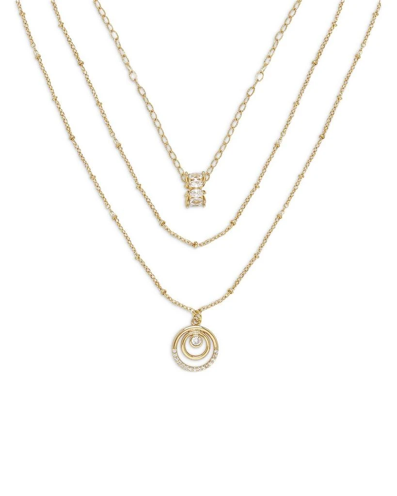 Ettika Jewelry Circles of Crystal Dainty Layered Necklace Set 1