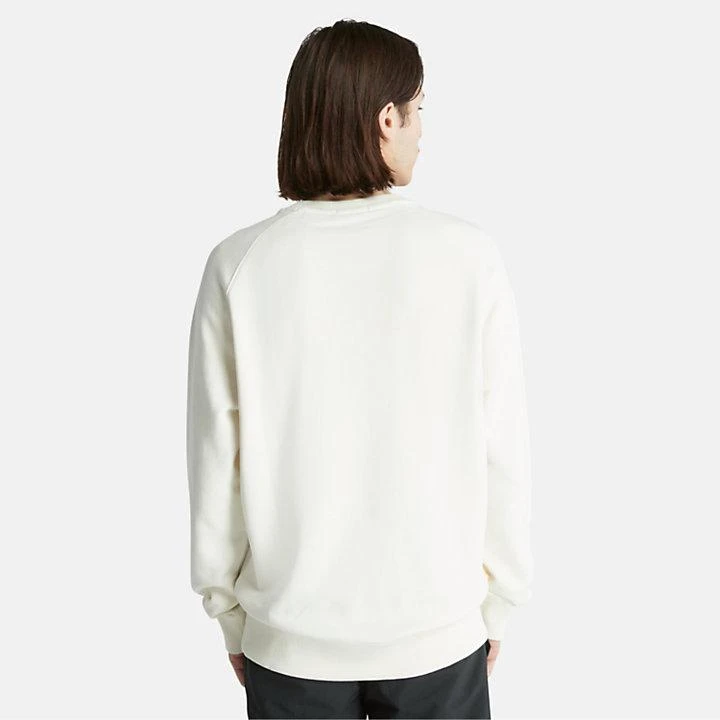 Timberland Modern Wash Logo Sweatshirt for Men in White 5