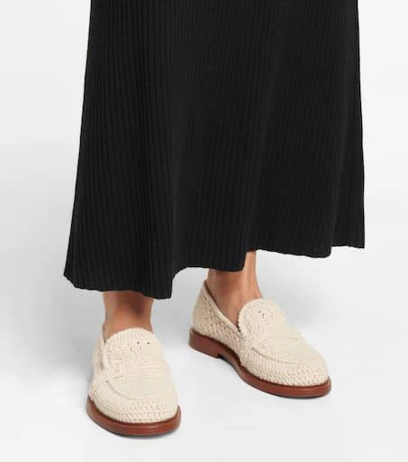 Chloé Kalya crochet loafers 4