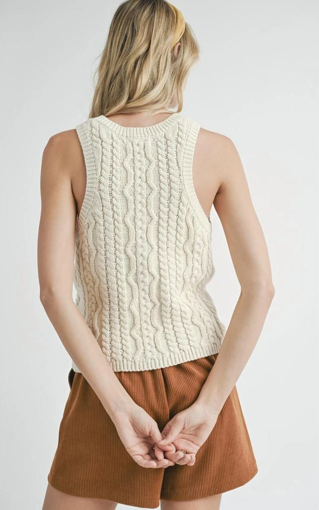 Sadie & Sage Sadie & Sage - ASTRA CABLE SWEATER TANK 3