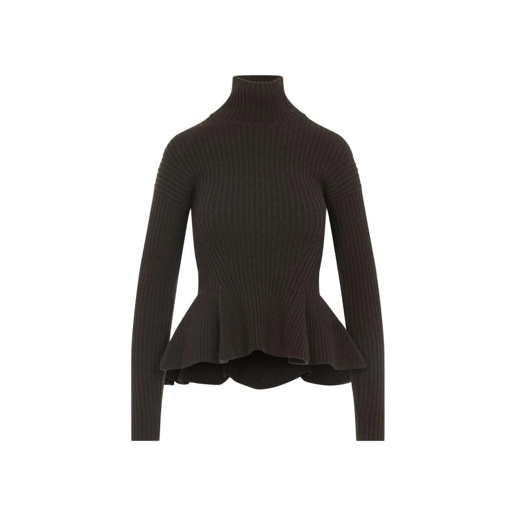 Max Mara Max Mara Bolsena Turtleneck Peplem Jumper from Cettire