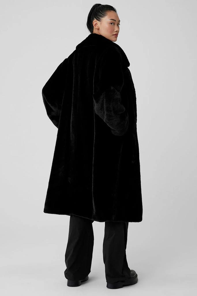 Alo Oversized Faux Fur Trench - Black 2
