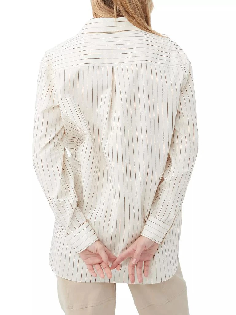 Trina Turk Litsa Striped Silk-Blend Top 4