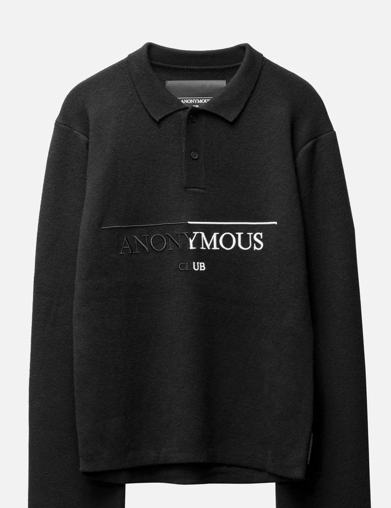 ANONYMOUS KNIT LONG SLEEVE POLO 3