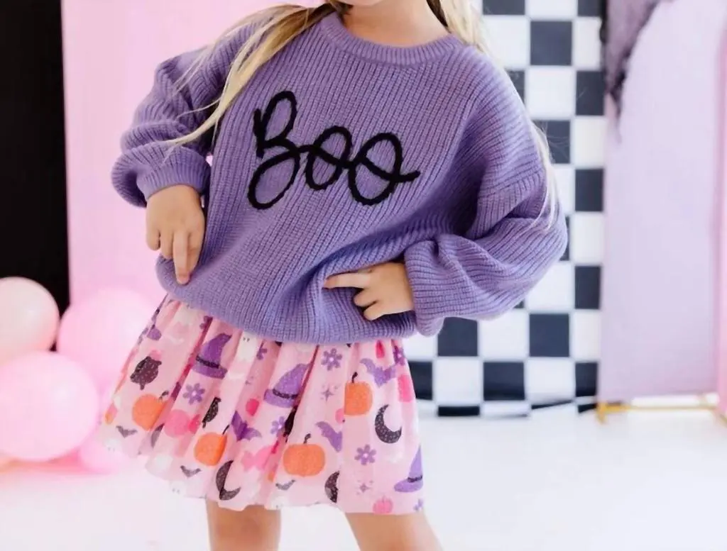 SWEET wink Sweet Wink - Boo Yarn Knit Sweater