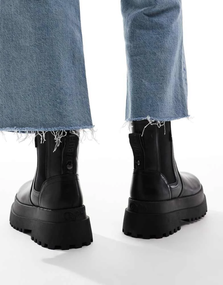 Buffalo Buffalo chunky boot in black 4