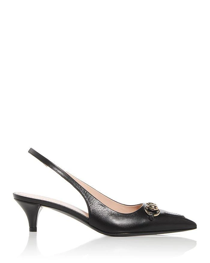Gucci Women's Horsebit Slingback Pumps 2