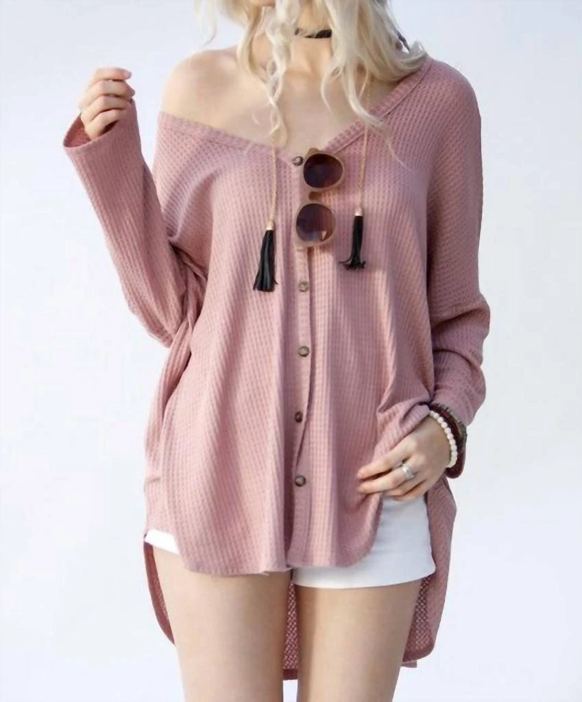My Story My Story - Waffle Knit Long Sleeve Top 3