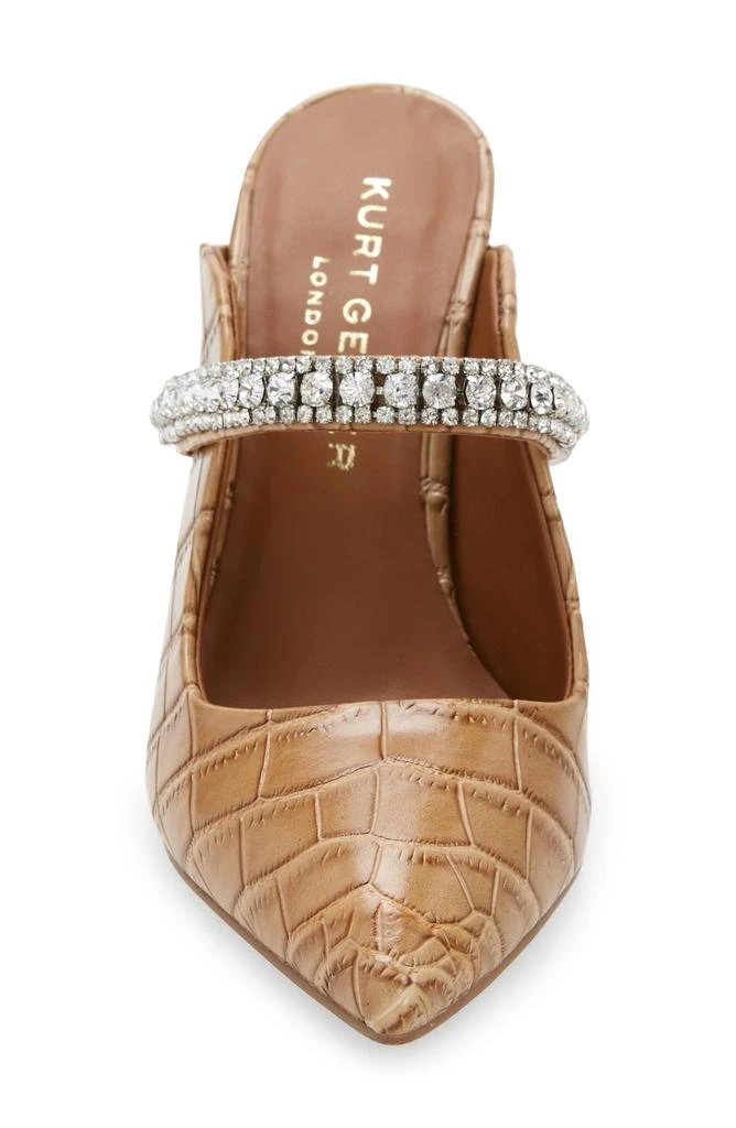Kurt Geiger Duke Crystal Strap Pointed Toe Mule 4