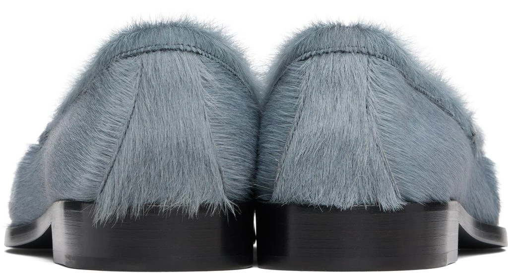 Dries Van Noten Blue Ponyhair Loafers 2
