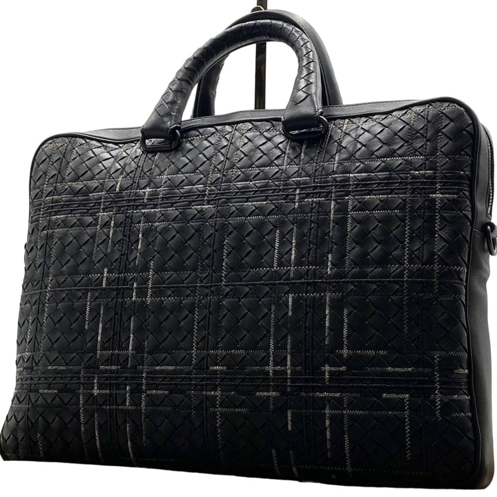 Bottega Veneta Bottega Veneta Atlas Intrecciato Leather Briefcase