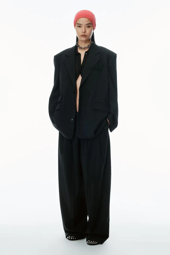 Alexander Wang Oversized Logo-Embroidered Blazer 5