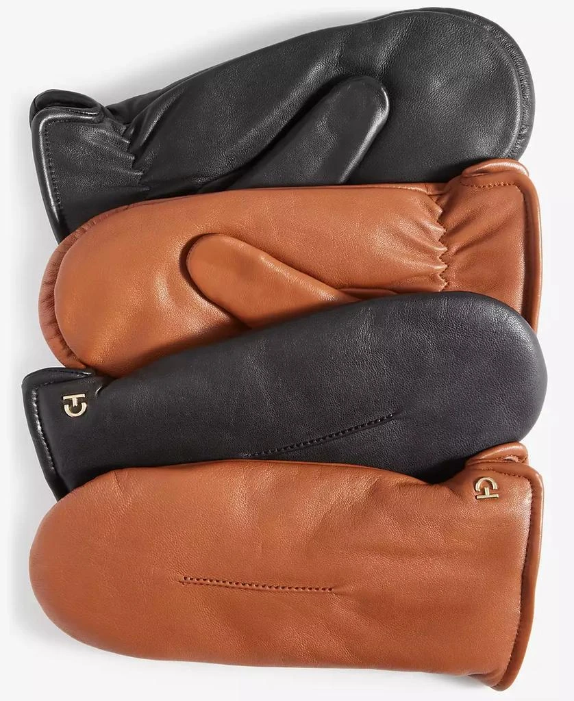 Cole Haan Women's Faux-Fur-Lined Leather Mittens 3