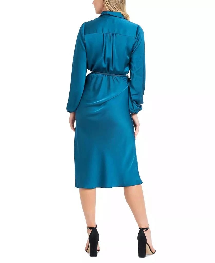 Sam Edelman Women's Satin Belted Shirtdress 2