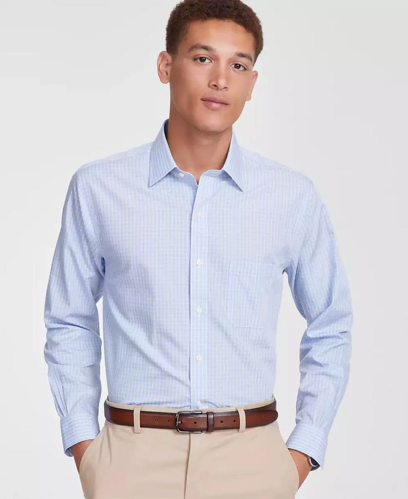 Brooks Brothers Men's Regular-Fit Non-Iron Spread Collar Check Broadcloth Dress Shirt - Light Pastel - 15.5 32/33 Brooks Brothers Men's Regular-Fit Non-Iron Spread Collar Check Broadcloth Dress Shirt - Light Pastel - 15.5 32/33