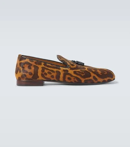 Tom Ford Nicolas leopard-print calf hair loafers 1