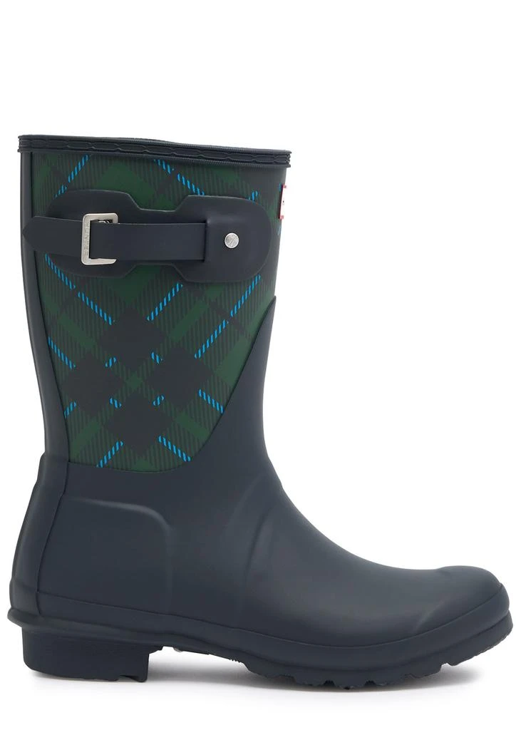 Hunter Original Short checked rubber wellington boots 1