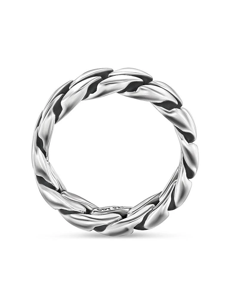 David Yurman Curb Chain Band Ring in Sterling Silver, 8MM 4