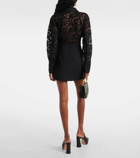 PATOU Iconic wool and cotton-blend miniskirt 3