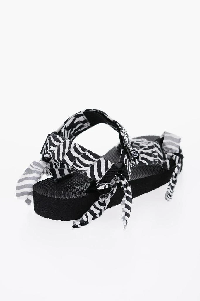 Arizona Love Zebra Patterned Trekky Sandals With Velcro Closure 2