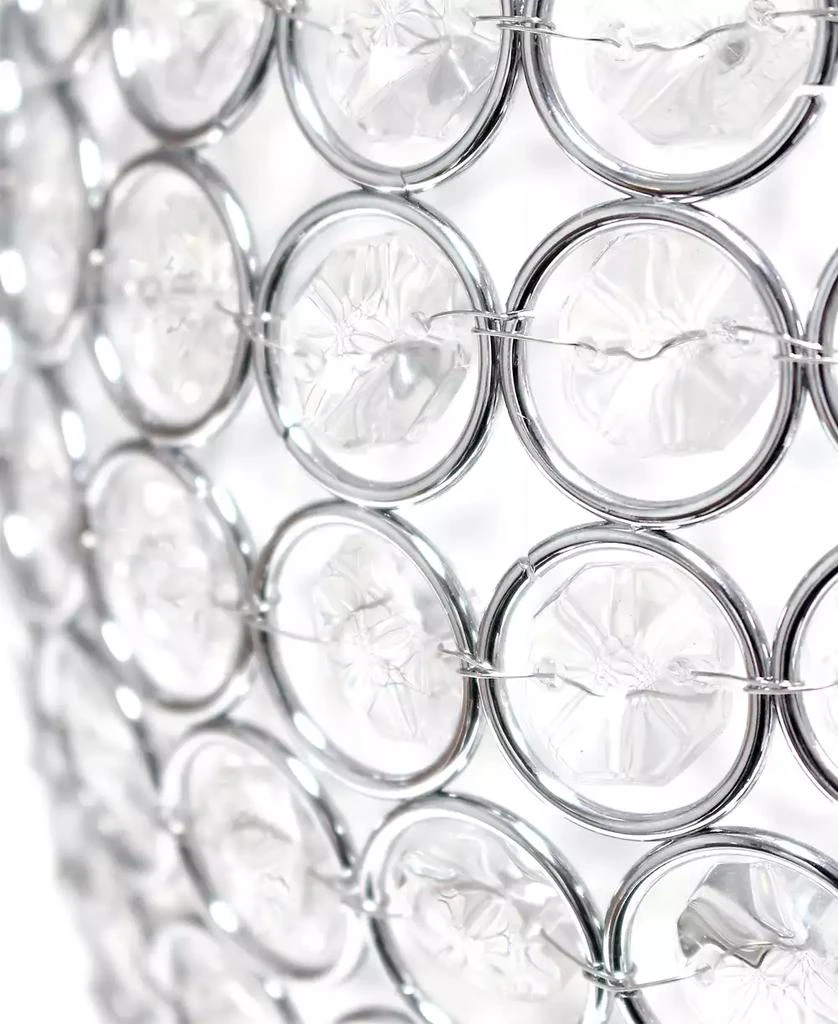 All The Rages Elegant Designs Elipse Crystal Decorative Curved Accent Uplight Table Lamp 5