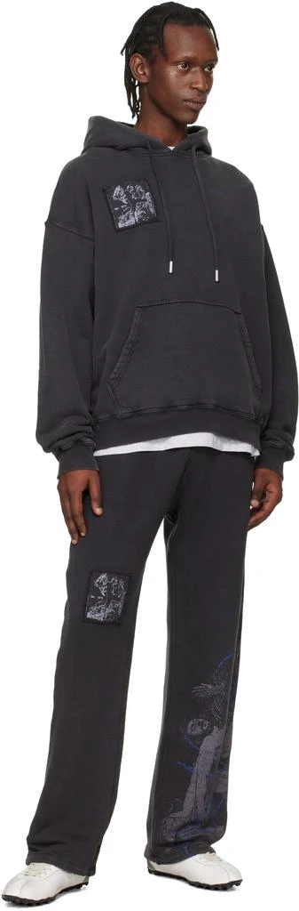 Off-White Black Faded Painting Sweatpants 4