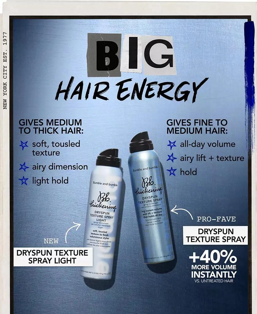 bumble&bumble Thickening Dryspun Texture Spray Light, 9.35 oz. 7