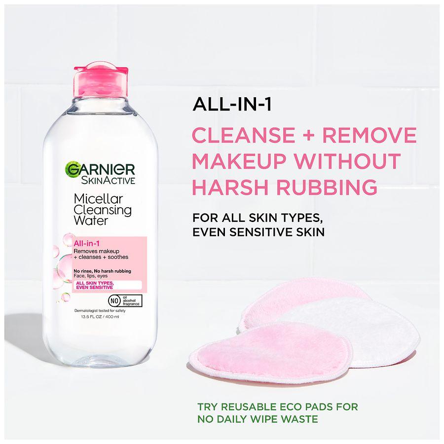 SkinActive Micellar Cleansing Water Cleanser & Makeup Remover, For All Skin Types