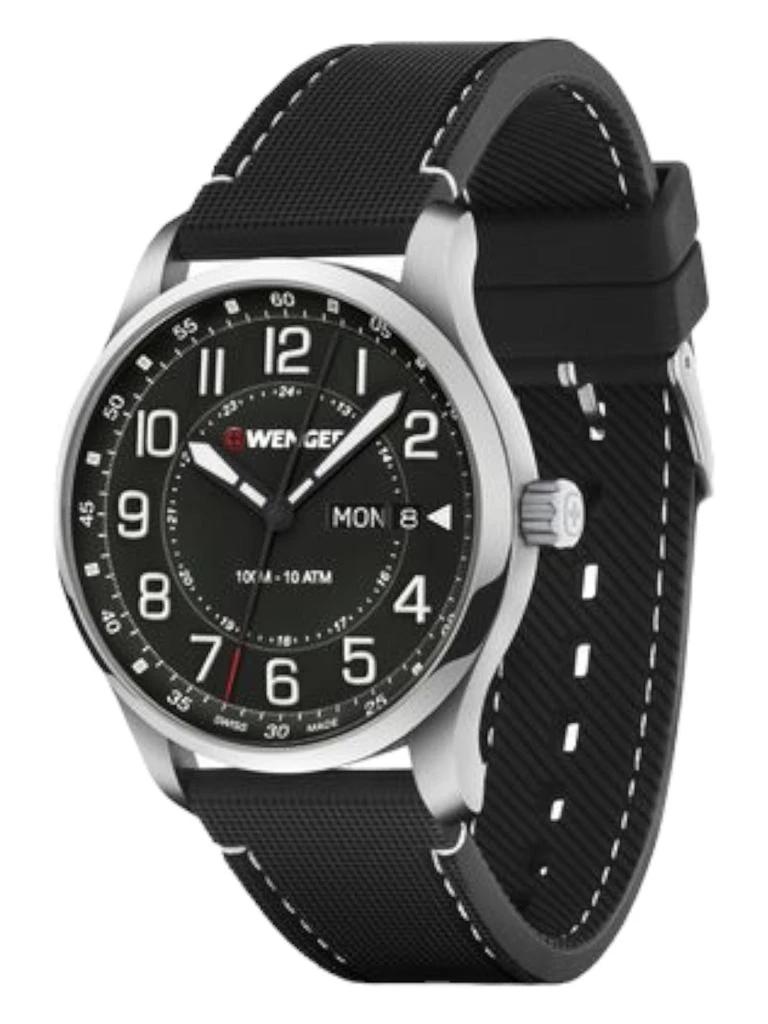 Wenger Swiss Army Men's 01.1541.127 Attitude Black Dial Watch 42mm 2