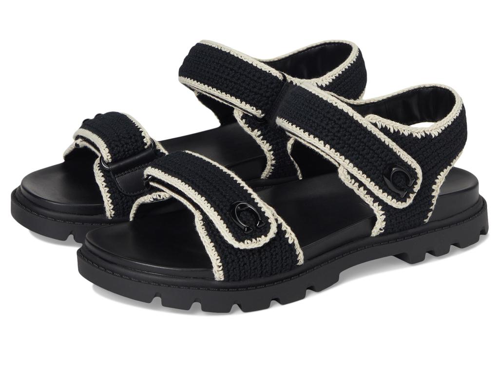 【COACH】Women's Heritage Hardware Thong Sandals COACH Women's Heritage Hardware Thong Sandals - Macy's