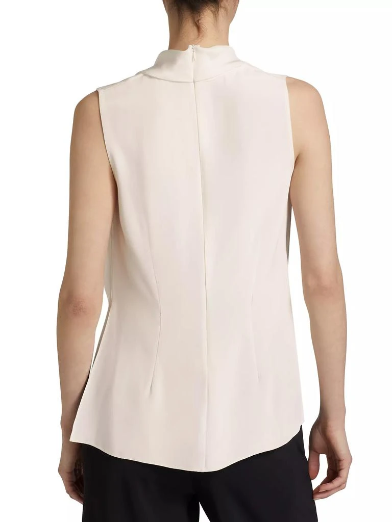 Adam Lippes Blythe High-Neck Silk Top 5