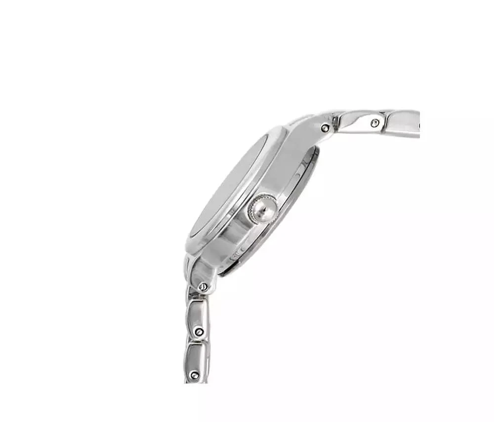 Peugeot Women 22mm Round Silver Self-Adjust Link Bracelet Watch 3