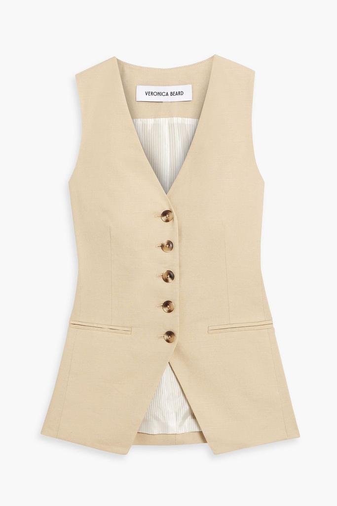 VERONICA BEARD Liff linen-blend vest