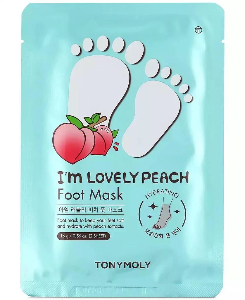 TONYMOLY I'm Lovely Peach Foot Mask 1