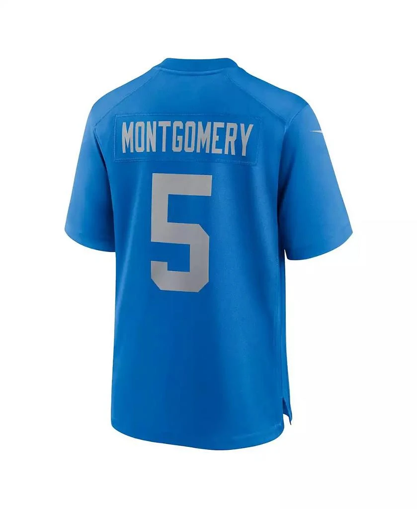 NIKE Men's David Montgomery Blue Detroit Lions Alternate Game Jersey 3