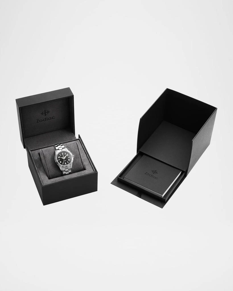 ZODIAC Men's Ref. 691 Manual Wind Stainless Steel Bracelet Watch 4