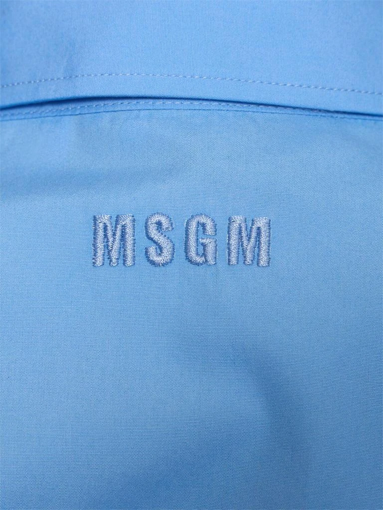 MSGM Cotton Poplin Mini Dress 4