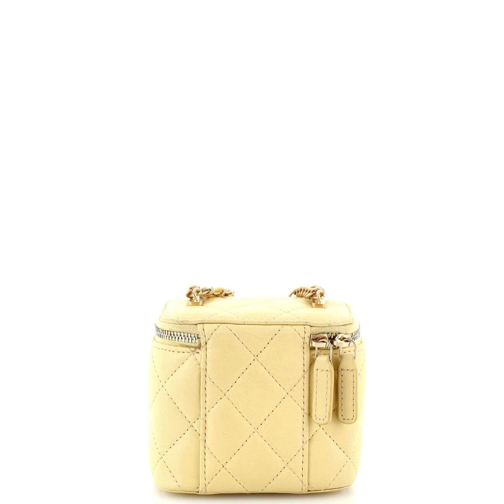 Chanel Sugar Cube Vanity Case with Chain Quilted Lambskin Mini 4