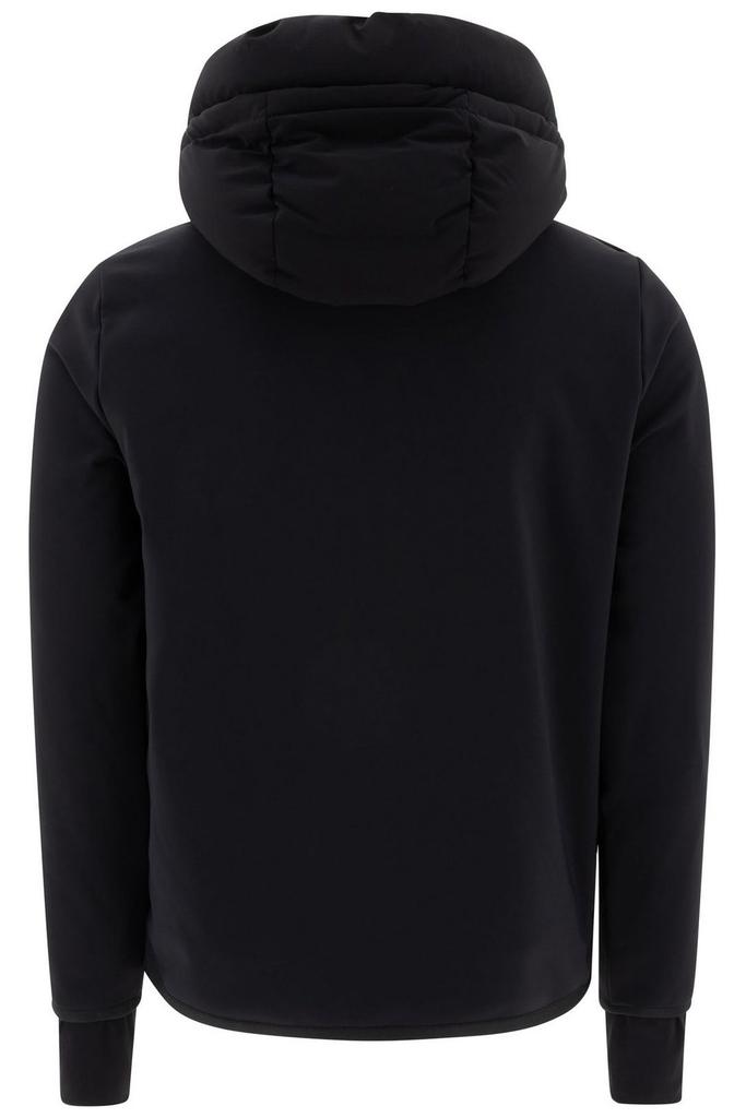 Shop Moncler Grenoble Logo Printed Hooded Down Jacket on Sale at