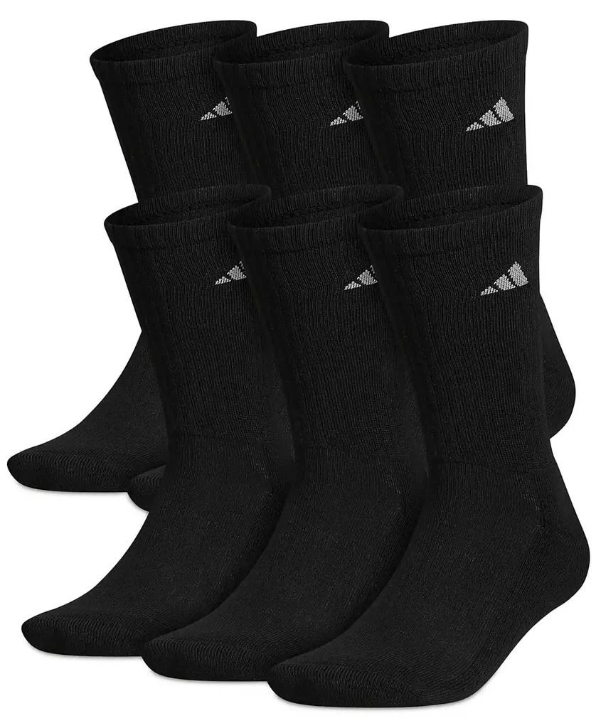 adidas Men's Cushioned Athletic 6-Pack Crew Socks 1