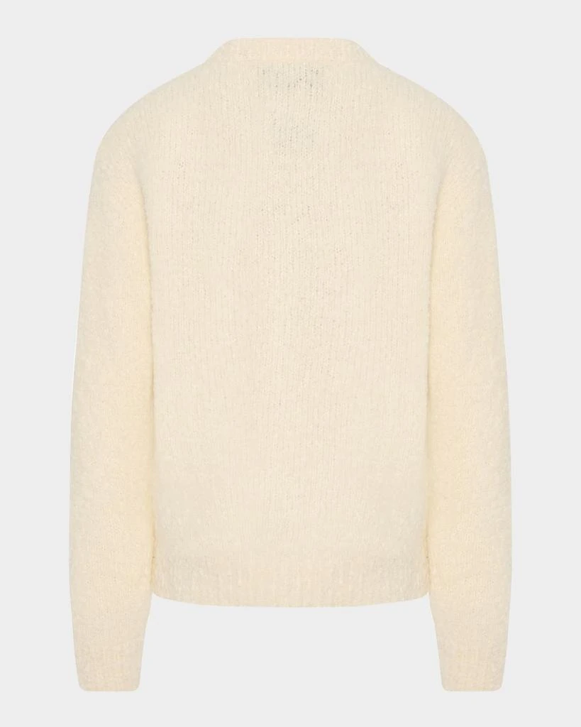 Lingua Franca Crewneck Disco Ball Intarsia Sweater 2