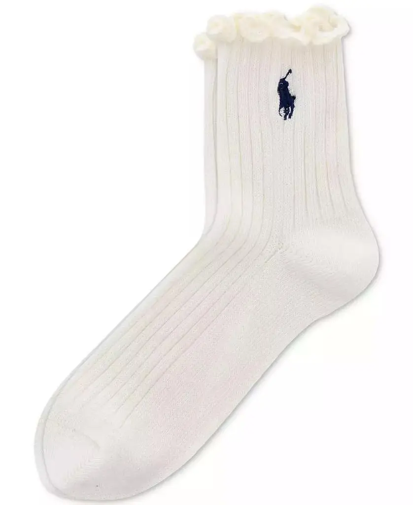 Ralph Lauren Women's Lettuce Edge Anklet Socks 79132