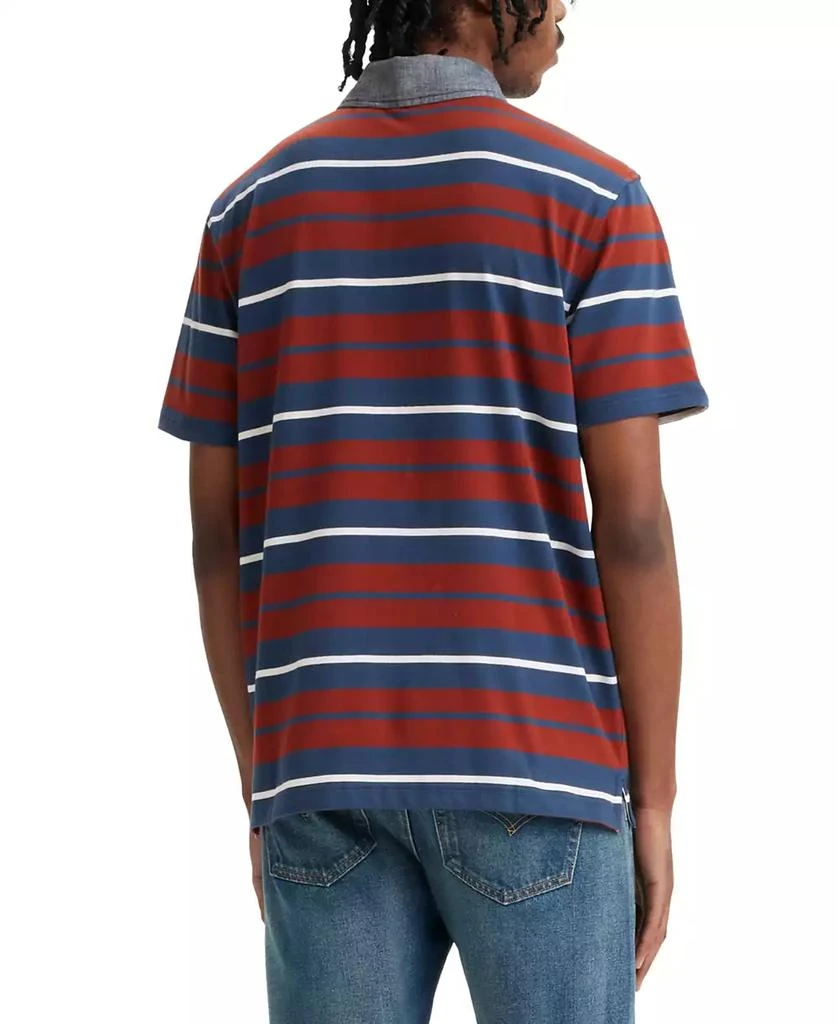 Levi's Men's Relaxed-Fit Short Sleeve Striped Rugby Shirt 2