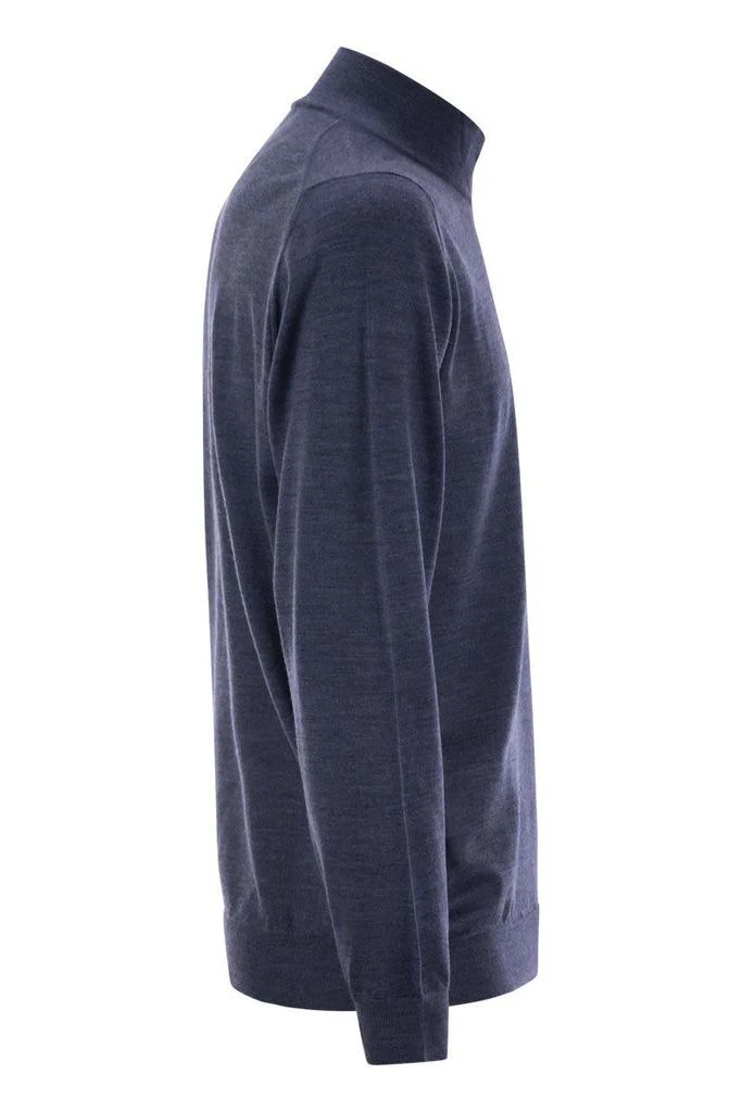 Fedeli Fedeli Favonio - Superfine Wool Half-Zip Sweater 3