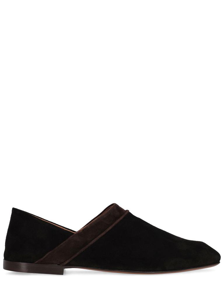 WALES BONNER Babouche Suede Loafers